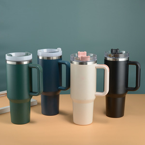 Para taza de vacío de doble capa Stanley de 40oz <span class=keywords><strong>con</strong></span> mango Big Mac, diseño moderno, gran capacidad y tapa elegante para uso doméstico o en el coche - Product Image 5