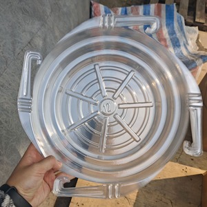 Plateau de drainage transparent rond en plastique pour plantes d'intérieur, 6, 8, 10, 12 pouces, avec trou de drainage - Product Image 4