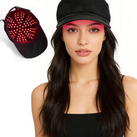 Casque de repousse des cheveux LED GLPE 3+1 modes RLC-148, thérapie par lumière rouge, 148 LED, chapeau de thérapie par lumière rouge pour la perte de cheveux, sûr et portable