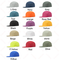 Nouvel arrivage de casquettes de baseball et de camping avec logo brodé personnalisé Casquette en nylon à bec plat à séchage rapide Chapeaux de papa sportifs à 5 panneaux