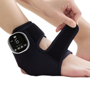 Masajeador de pies de pulso de tobillo inalámbrico portátil con calor para neuropatía fascitis plantar hinchazón alivio del dolor y circulación - Product Image 1