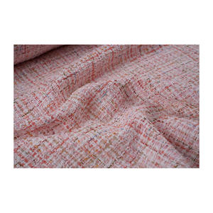 Tela Tweed de Primera Calidad Hecha en Corea, Color Rosa Multimetálico, Textura Elegante, OEM y ODM, Textil Tejido Personalizado - Product Image 3