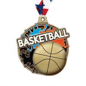 Medalla Deportiva de Baloncesto 3D Personalizada de Aleación de Zinc como Recuerdo - Product Image 1