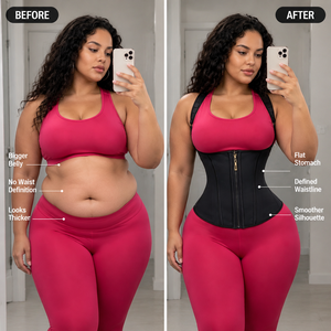 Corset amincissant double compression pour femme, style colombien, avec fermeture éclair et crochets, pour un ventre plat et une silhouette affinée - Product Image 2