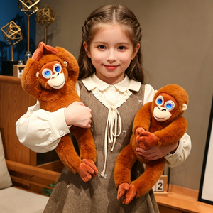 Giocattolo Orangutan Intelligente AI in <span class=keywords><strong>Peluche</strong></span>, Interattivo con Funzione di Dialogo, Compagno Elettronico Educativo con Imbottitura in Cotone PP, Regalo - Product Image 1