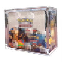 Boîte de présentation Booster Box en acrylique transparent pour 151 ETB, boîte de protection en acrylique pour le rangement des cartes