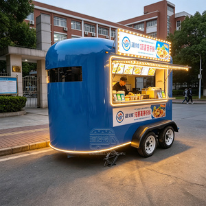 Oem Coffee Trailer <b>Towable</b> Mobile Catering Cart Custom Size Stainless Steel Concession Food Truck With Full Kitchen - Product Image 5
