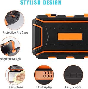 डायमंड गोल्ड पोर्टेबल इलेक्ट्रॉनिक बैलेंस 200 जी डिजिटल 0.01 ग्राम नारंगी रंग प्लेटेड चमड़े का वजन - Product Image 3