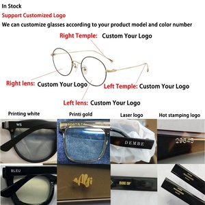 Lunettes de jeu anti-lumière bleue, protection des yeux, monture ronde en métal, filtre anti-lumière bleue, lunettes d'ordinateur - Product Image 3