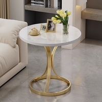 Table basse moderne de luxe en bois, durable, portable, avec plateau en métal, pour canapé-lit, salon, chambre à coucher, meuble de salon, facile à assembler