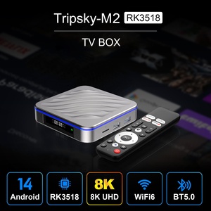 TV Box Android M2 con Android 14.0, RK3518, WiFi 6, Control Remoto, 1GB, 8GB, Smart TV Box - Product Image 1