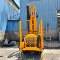 Foreuse portable sur chenilles pour puits d'eau profonde (250m-300m), machine de forage aquatique personnalisée