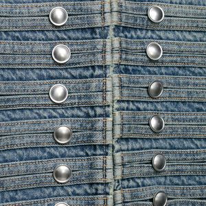 Nouvelle Veste en Jean Courte pour <span class=keywords><strong>Femme</strong></span> Printemps 2026, Col Montant, Style Minimaliste, Streetwear Décontracté, Tendance <span class=keywords><strong>Femme</strong></span>, Type Trucker - Product Image 5