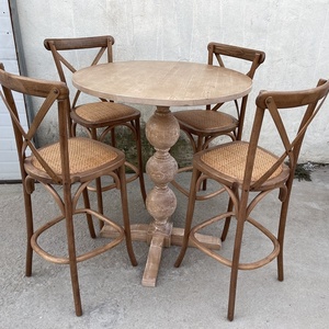 طاولة لمأدبة زفاف ريفية ريفية عتيقة من الكرم خشب الصنوبر - Product Image 1