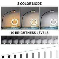 Lampe à Clous Led USB pour Lecture de Table, Petit Modes Portable, Clip Lumineux, Flexible, Col de Cygne, Lampe de Bureau pour Enfants avec Pince