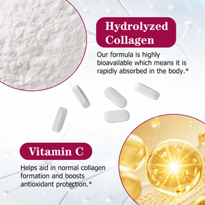 Hot Sell Collagen Gummies 6000 MG Enhanced Vitamin C Absorbable Hydrolyzed Collagen Beauty Products Revitalizes Hair Skin Nail - Product Image 5