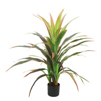 Plante artificielle réaliste Dracaena de 100 cm en gros avec pot décoratif, arbre artificiel personnalisable à feuillage luxuriant et complet