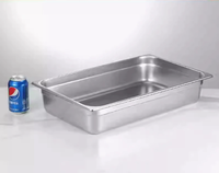 Bac de service alimentaire en acier inoxydable 201, écologique, haute efficacité, 1/1 GN, équipement de cuisine commerciale pour la restauration