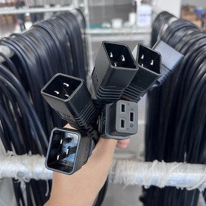 وصلات عالية الطاقة أجهزة أكبر للخدمة الشاقة 14 AWG سلك طاقة الكمبيوتر C19 إلى C20 كابل طاقة AWG 14 - Product Image 5