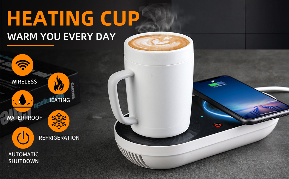 Beverage Warmer Nomodo Coffee Warmer Drink Cooler Nomodo Trio Review Drink Cooler 3-in-1 Coffee Mug Warmer  Cooler With Wireless