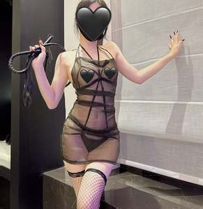 Conjunto de lencería transparente de encaje estándar al por mayor para mujer, camisón de media noche, lencería íntima de malla transparente - Product Image 4