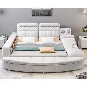 Slaapkamer Meubelset Queen Luxe Ropa De Mujer Smart Groothandel Zwart Kingsize Bed Italiaans Volledig Maleisië Mdf Slaapkamermeubilair