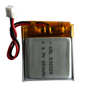 制造OEM ODM 502325 3.7V 250mAh KC认证可充电锂聚合物电池，用于蓝牙音箱 - Product Image 1