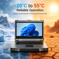 Portátil Robusto de Pantalla Grande, Intel Core i7 de 13.ª Generación, GPU Dedicada RTX, Computadora Industrial Legible bajo la Luz Solar, PC Multi-interfaz