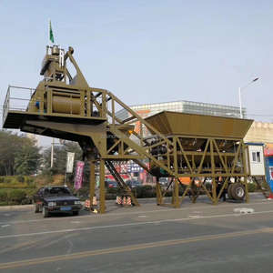 Estación de Mezcla de Concreto Automática con Rodillos, Dos/Tres Tolvas, Tipo Montado en Vehículo, Marca Sinoma - Product Image 3