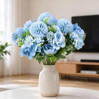 Fleurs artificielles de pivoine pour mariage, bouquets de mariée en PE, modernes, faits à la main, haut de gamme, décorations de mariage pour la maison, vente en gros très prisée