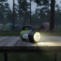 Lampe torche LED rechargeable à intensité variable de 200 lumens avec fonction de banque d'alimentation, indice de protection IP44, garantie de 2 ans, CRI 80, 3000 mAh pour les situations d'urgence