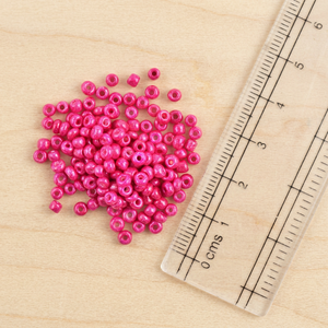 Cuentas de Vidrio Magenta de 2mm, Opacas, con Orificio Redondo, para Joyería (Paquete de 1000) - Product Image 2