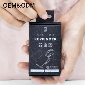 Maßgefertigte Mini Schwarze Versandbox aus Recycling-Materialien mit Einlegefach und Aufhängelöchern für Elektronische Produkte, Bluetooth-<span class=keywords><strong>Tracker</strong></span>, USB - Product Image 6