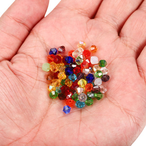 Crystal <b>Beads</b> 4mm Round Brilliant Cut Glass Jewelry Making Material Loose <b>Beads</b> for Bracelet Necklace DIY Accessories - Product Image 2