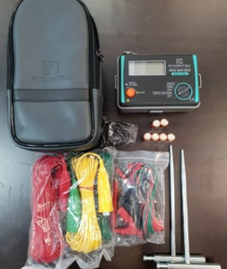 Testeur de résistance de terre multimètre Kyoritsu 4105A, testeur numérique de résistance de terre avec une précision de 1 %, résistance à la tension alternative de 3700 V - Product Image 1