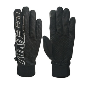 Noir gants de vélo de course d'hiver gant - Product Image 1