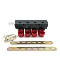 Car engine gnc natural gas glp lpg fuel injector repair kits 4cyl 3ohm rail ig7 injectors lpg injector for lpg conversion kit