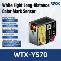 Capteur de reconnaissance de couleur de précision, entrée 10V à 30V CC pour contrôle de fabrication PLC intégré