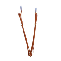Allumeur électrique à fil orange de 2 m avec capuchon blanc TOP TFB-T, certifié CE, à âme en cuivre étamé, pour feux d'artifice télécommandés