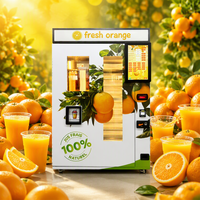 Distributeur automatique de jus d'orange frais, distributeur de jus d'orange en libre-service commercial avec écran tactile et paiement