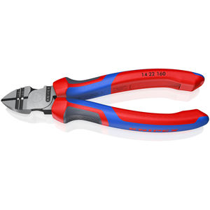 KNIPEX 70 02 160 SB Alicates de corte lateral con mangos ergonómicos, atramentizados en negro, 160 mm - Product Image 1