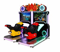 Simulateur de course automobile 3D Lechuang, machine de jeu d'arcade avec construction en métal, plastique et acrylique, utilisation en intérieur, 1 joueur