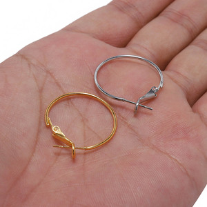 Pendientes de Aro de Plata, Oro, Rodio, Oro KC, Bronce Antiguo, Aleación de Zinc, Acero Inoxidable, Accesorios de Joyería para Pendientes de Moda DIY - Product Image 5