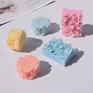 Molde de Silicone 3D Realista de Rosa com Design Floral em Relevo para Sabonetes Artesanais, Velas, Resina e Artesanato em Gesso - Product Image 2