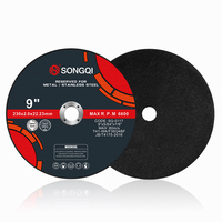 Disque de coupe métallique SONGQI 9 pouces 230*3*22.23mm, outils abrasifs T42, disques de coupe pour Inox