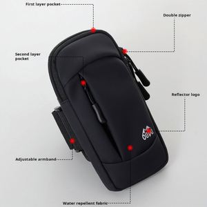 Brassard de course pour téléphone, sacoche de sport universelle unisexe étanche avec logo personnalisé - Product Image 2