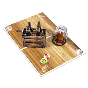 Tarjeta <span class=keywords><strong>de</strong></span> Felicitación 3D Ecológica Hecha a Mano con Diseño <span class=keywords><strong>de</strong></span> Cerveza <span class=keywords><strong>para</strong></span> el Día del Padre, San Valentín, <span class=keywords><strong>Cumpleaños</strong></span>, <span class=keywords><strong>para</strong></span> Celebrar a Papá, Esposo, Abuelo, <span class=keywords><strong>Hermano</strong></span> - Product Image 1