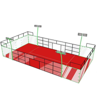 Gazon artificiel noir intérieur et extérieur de terrain de tennis de paddle d'herbe de paddle de 10mm 12mm écologique