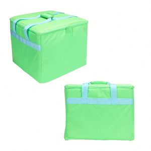 Bolsa Térmica Portátil para Picnic de 46 cm, Verde, Tela No Tejida, Diseño Minimalista, Uso en Todas las Estaciones, Bolsa para Entrega de Comida - Product Image 4