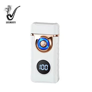 ولاعة إلكترونية قابلة لإعادة الشحن بمنفذ Type-C للشحن السريع، ولاعة USB بقوس مزدوج للسجائر الإلكترونية، ولاعة مقاومة للرياح مع إضاءة - Product Image 3